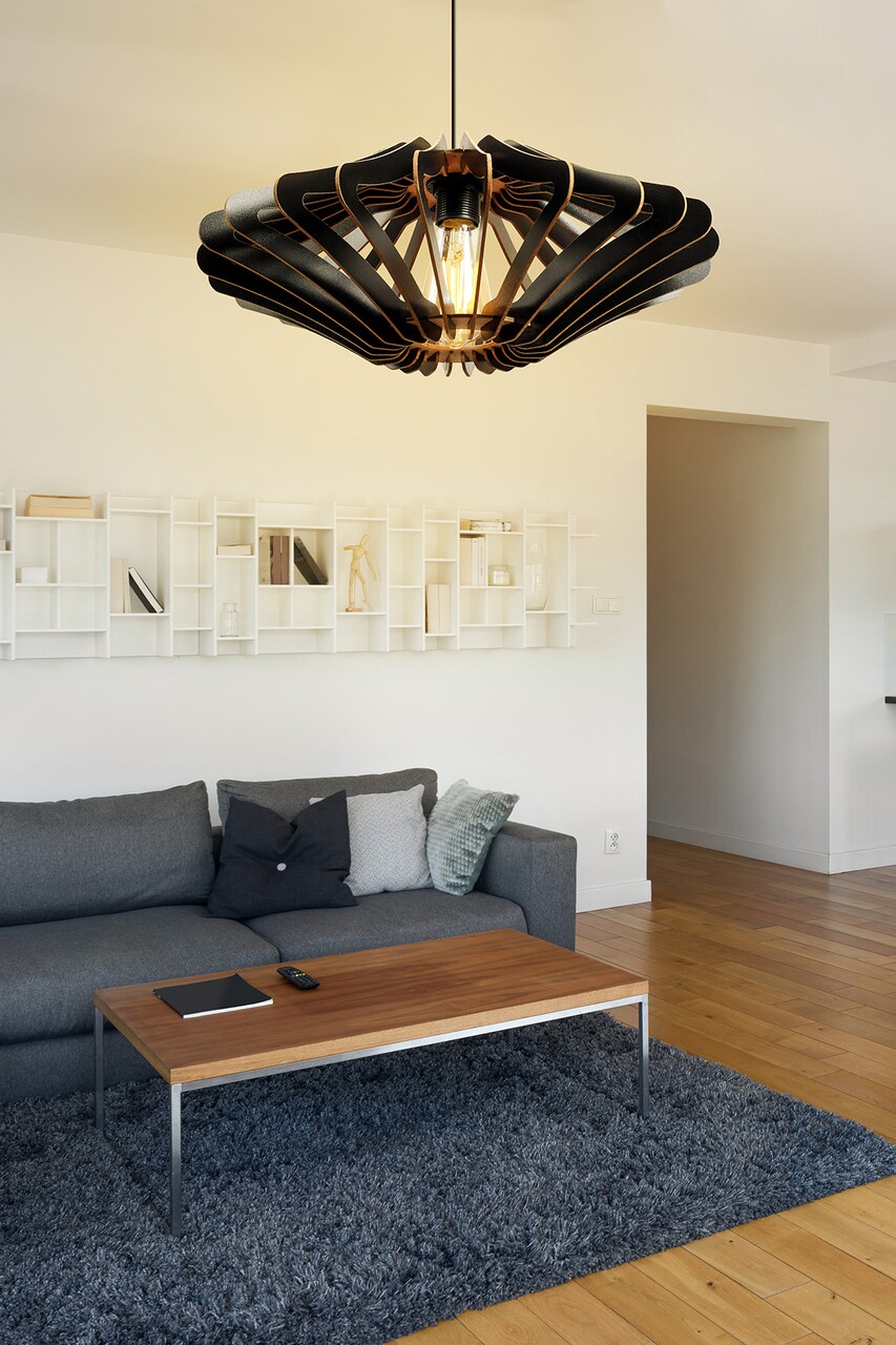 Lustra, 173-T, FullHouse, 47 x 55 cm, 1 x E27, 60W, negru - imagine 5